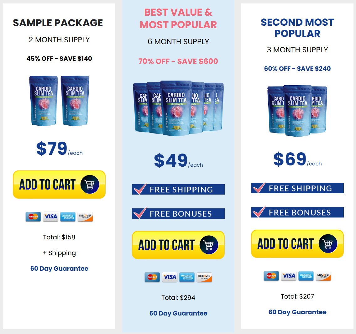 Cardio Slim Tea  Offers